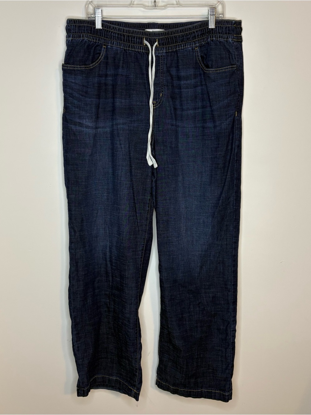 Lane Bryant Dark Blue Drawstring Wide Leg Pants Size 18